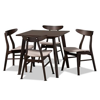 Baxton Studio Britte Dining Table & Chair 5 pc Set