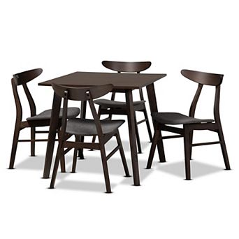 Baxton Studio Britte Dining Table & Chair 5 pc Set