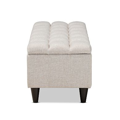 Baxton Studio Brette Storage Ottoman