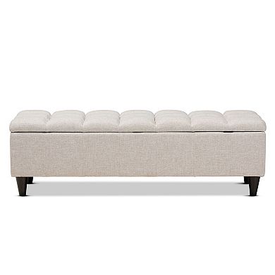 Baxton Studio Brette Storage Ottoman