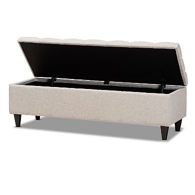 Baxton Studio Brette Storage Ottoman