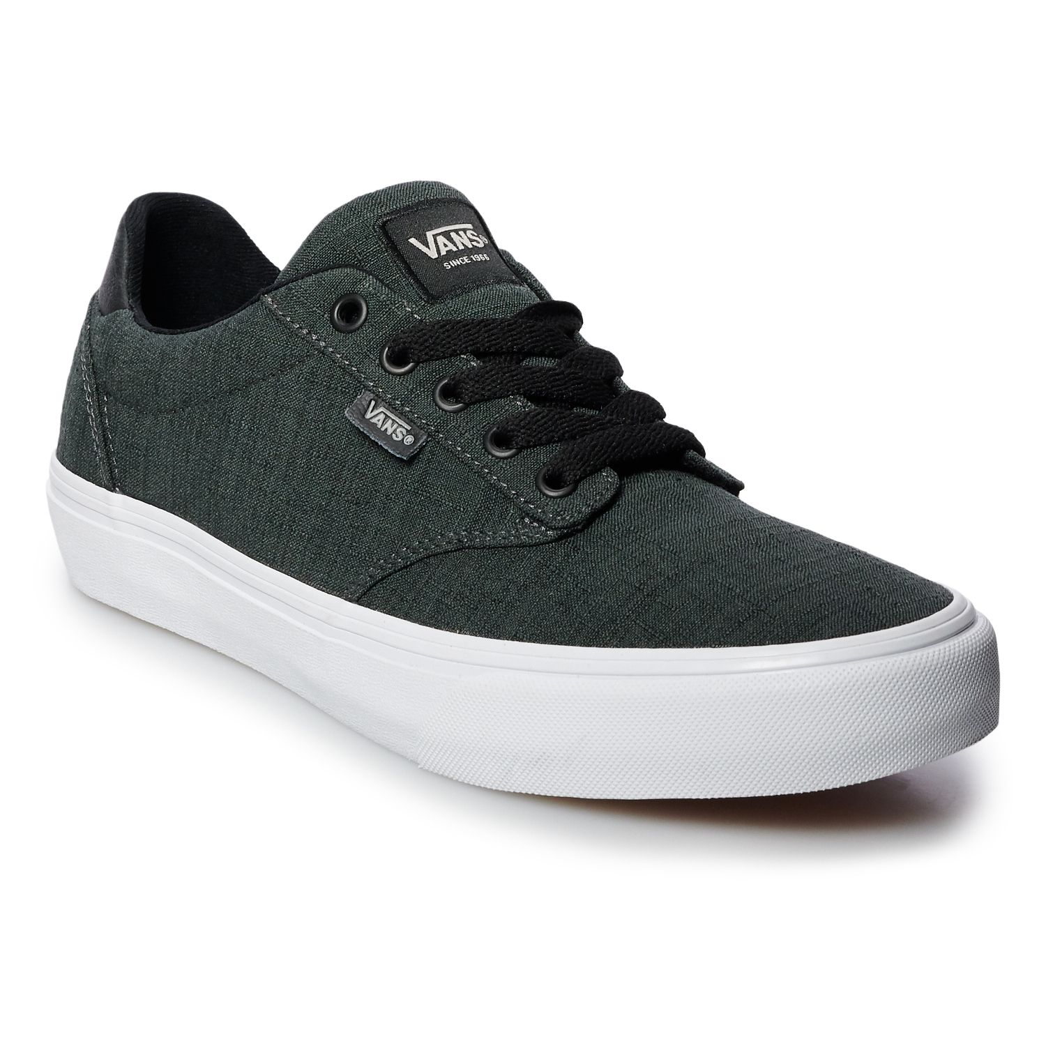 mens grey and black vans