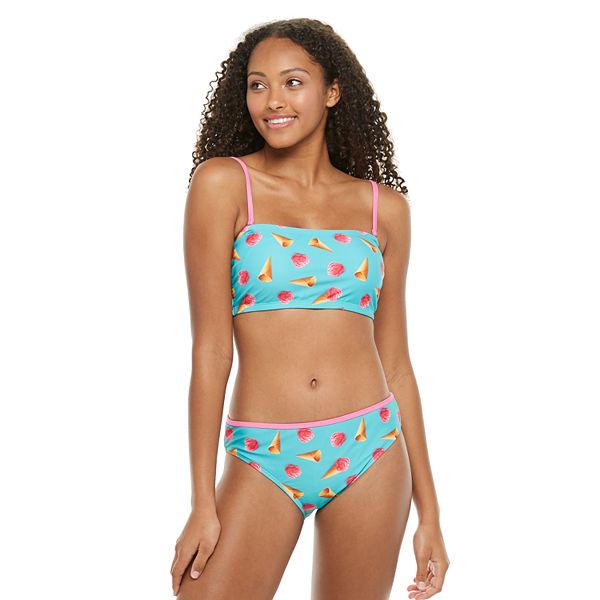 Juniors' UNDERCURRENT Print Bandeau Bikini