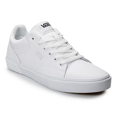 Vans Seldan Men s Leather Shoes Size 10.5 White