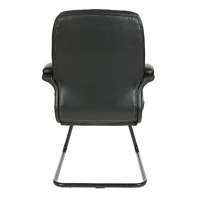 Office Star Products Executive Faux Leather Visitor Chair