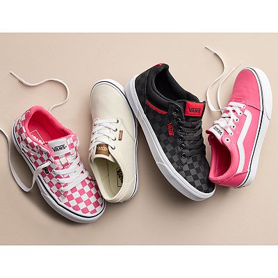 Red checkered vans kohls online