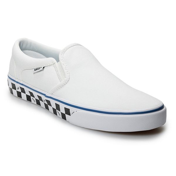 White vans slip ons on sale kohls