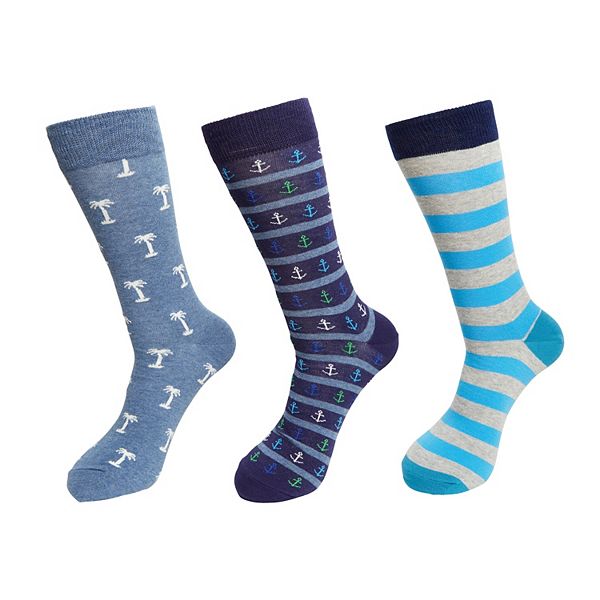 Men's HS by Happy Socks Patterned Fashion Crew Socks