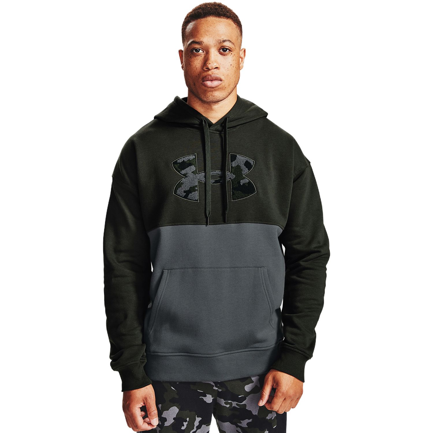 under armour fleece colour block joggers