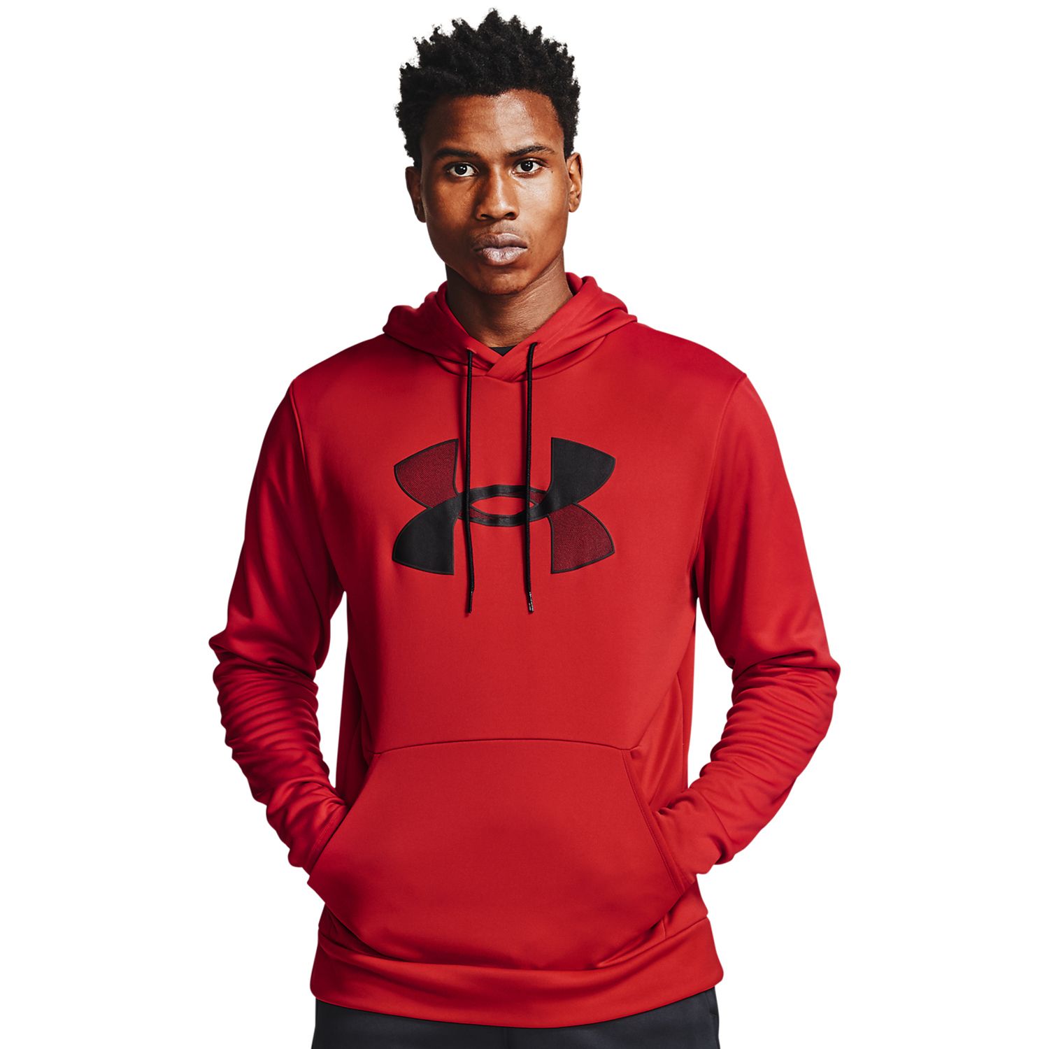 mens red under armour hoodie