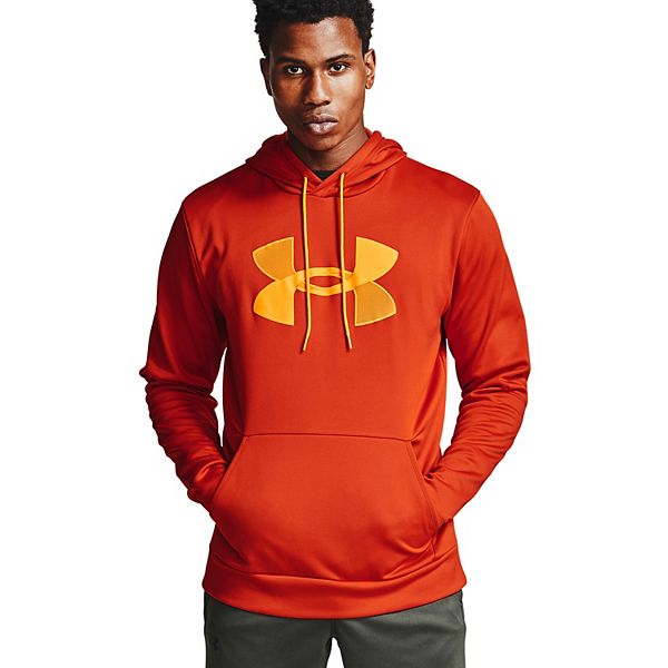 Mens under armour on sale big logo hoodie