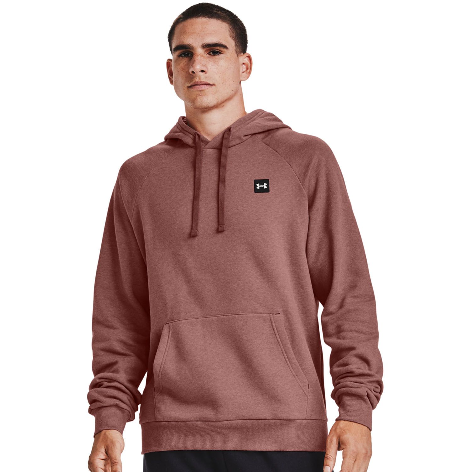 under armour hoodie pink men