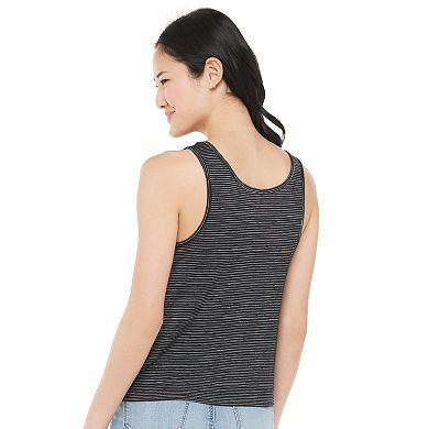 Juniors' SO® Knotted Front Tank Top