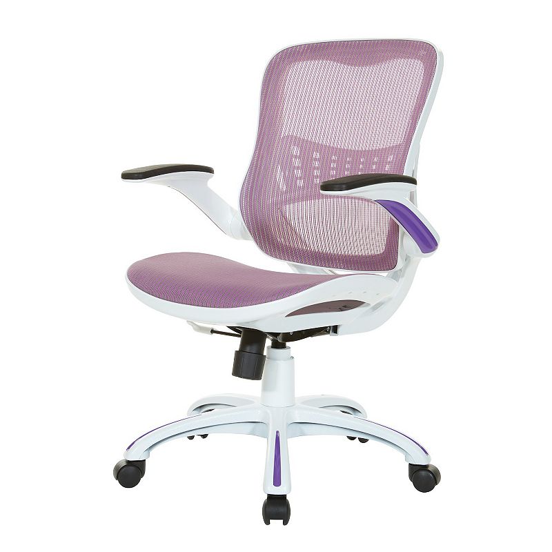 OSP Designs Riley Office Chair, Purple