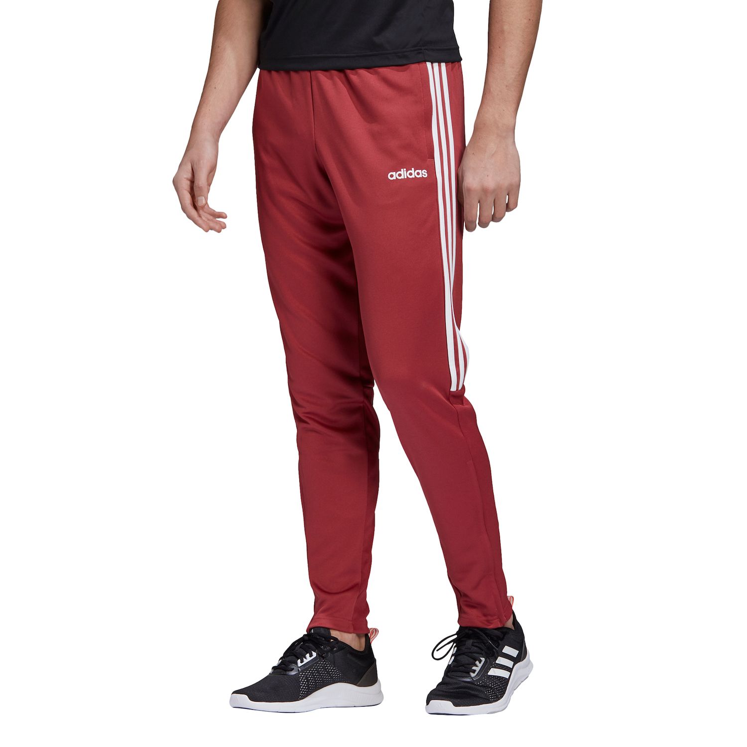 adidas red joggers mens