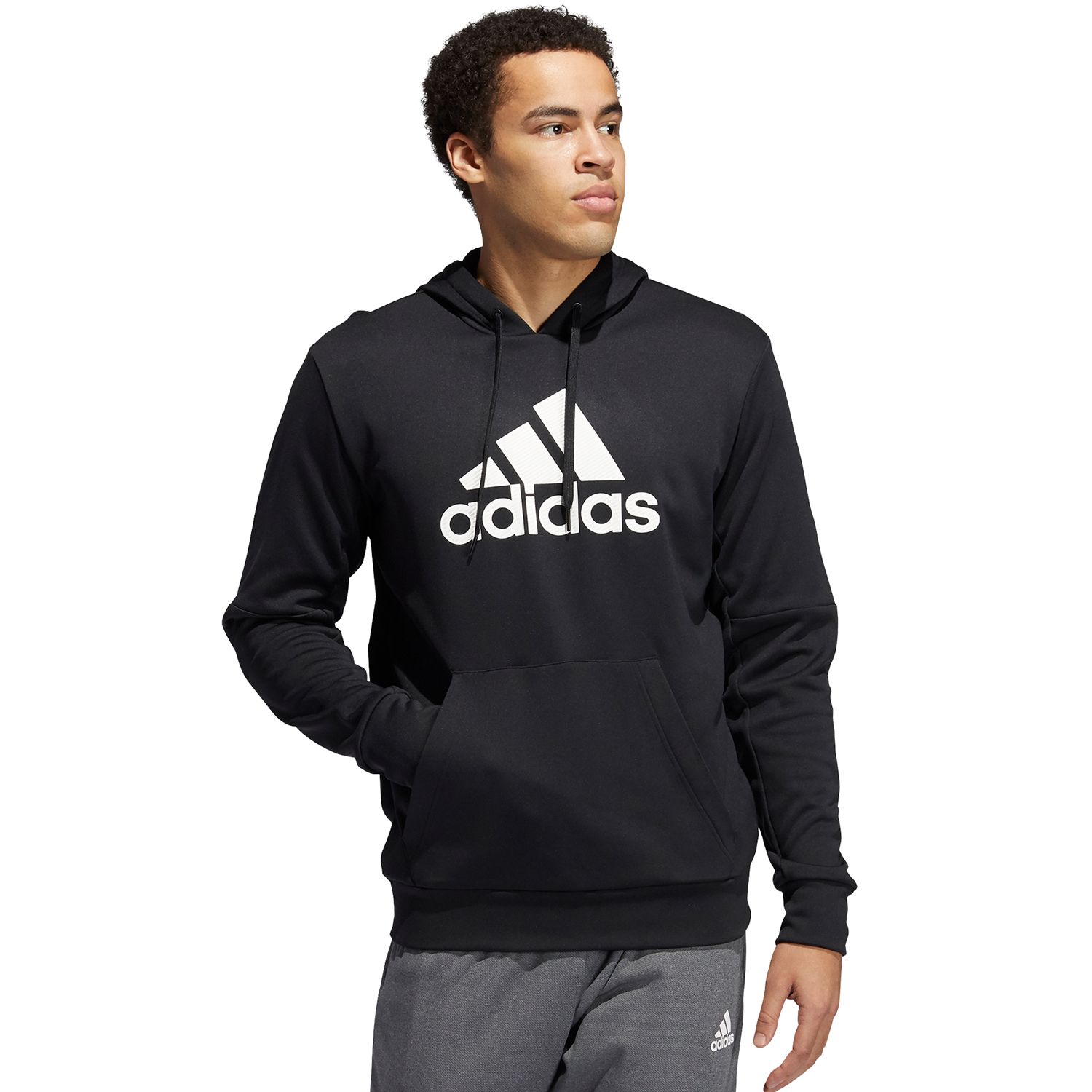 adidas black pullover hoodie
