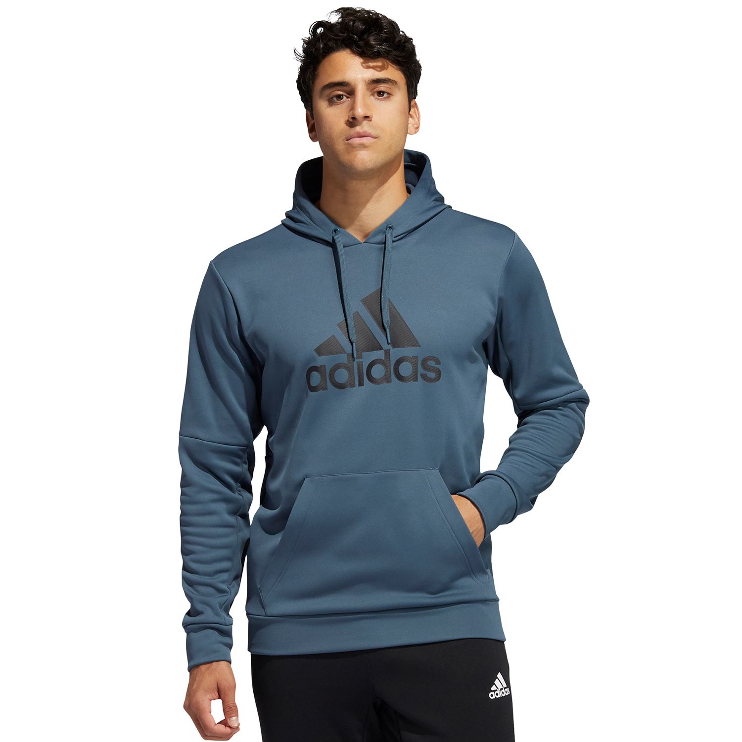 men's adidas game and go pullover fleece hoodie