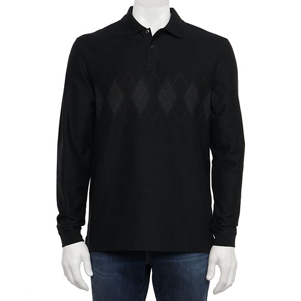 Haggar long shop sleeve polo