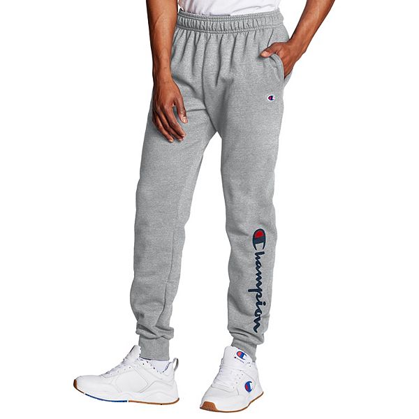 Champion Men's Classic Logo Fleece Jogger Sweatpants - Blue