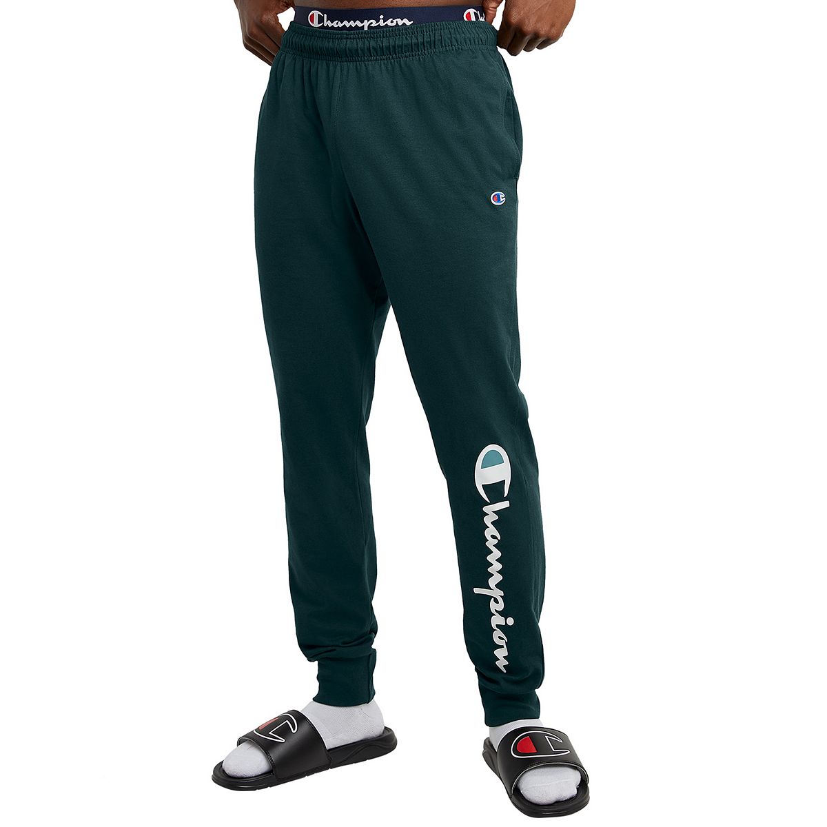 Men's Champion® Classic Jersey Graphic Joggers