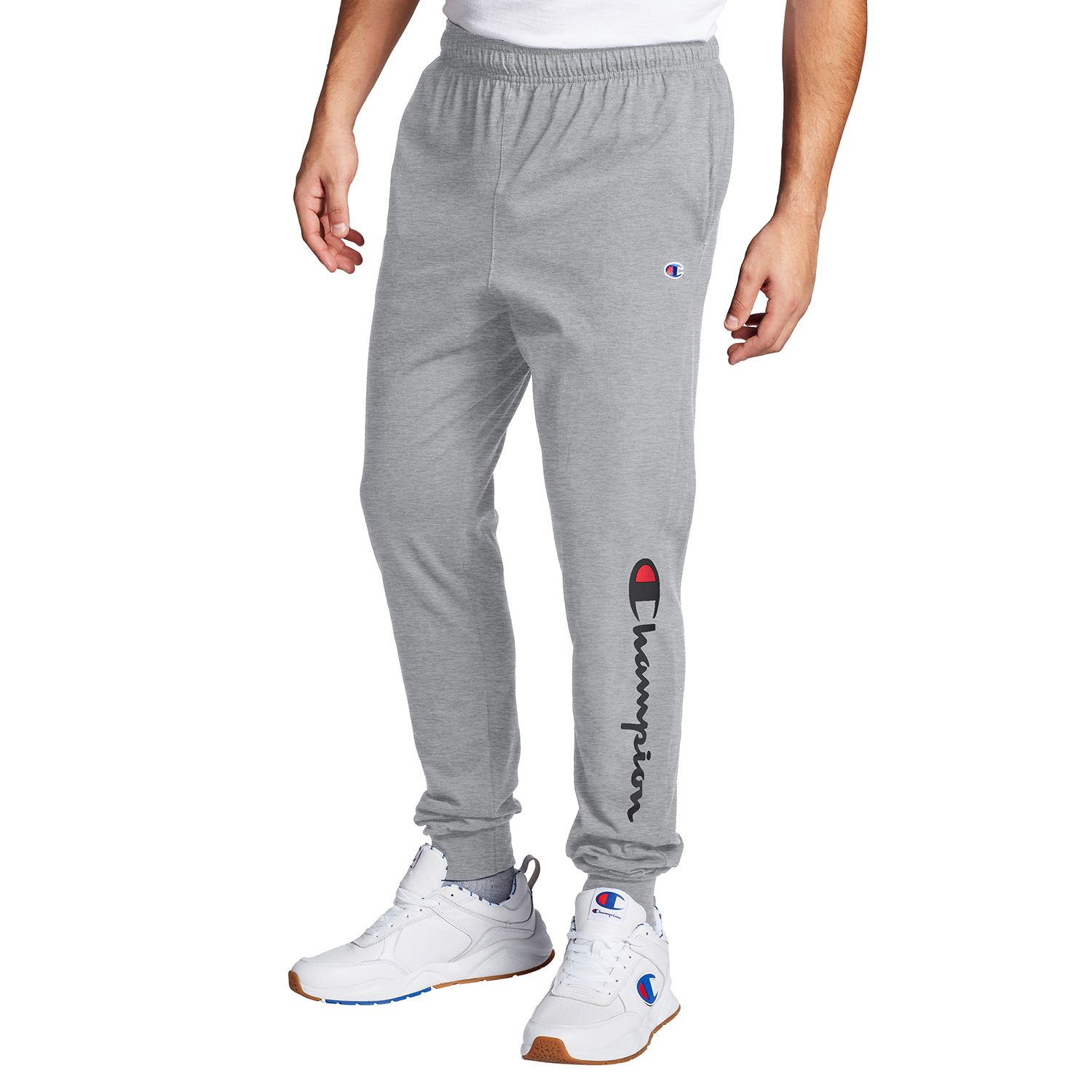 champion sweatpants grey