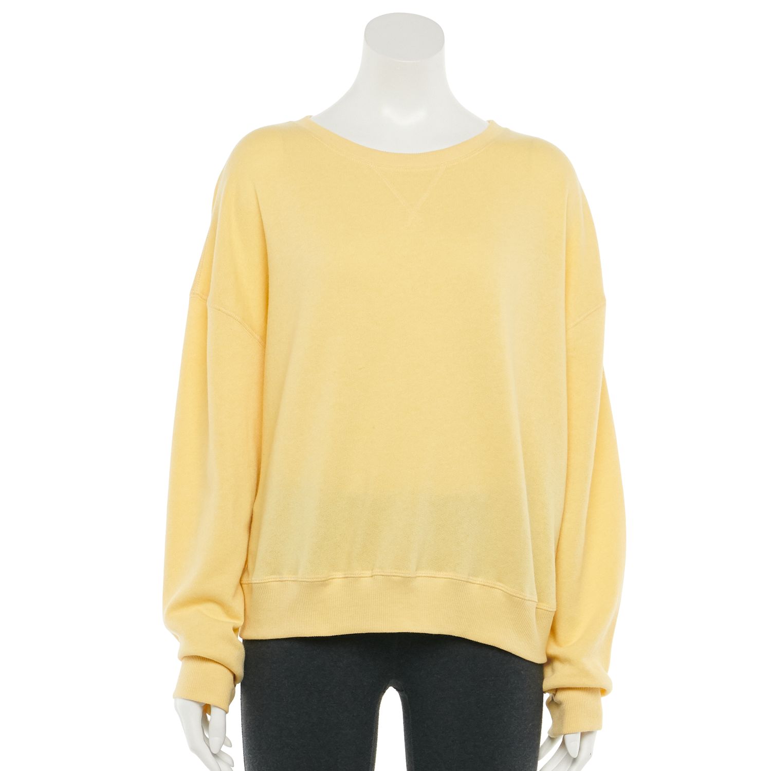 plus size yellow sweatshirt