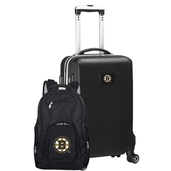Boston Bruins Deluxe 2 pc Backpack and Carry on Set