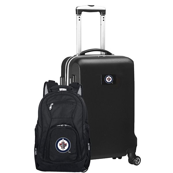 Winnipeg Jets Deluxe Hardside CarryOn Spinner Luggage & Backpack Set