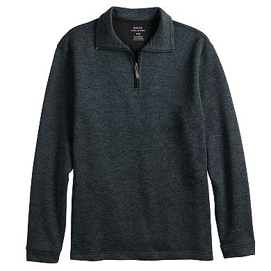 Men's Haggar® Classic-Fit Quarter-Zip Sweater Fleece Pullover