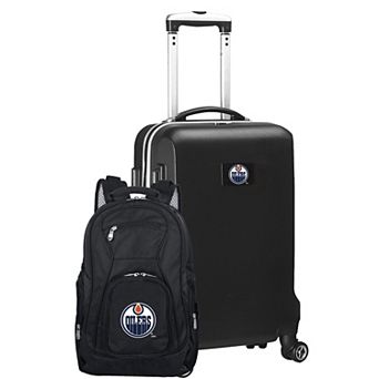 Edmonton Oilers Deluxe Hardside Carry-On Spinner Luggage & Backpack Set