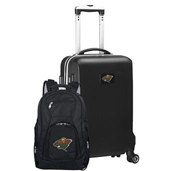 Minnesota Wild Deluxe Hardside Carry-On Spinner Luggage & Backpack Set