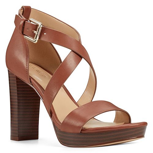 nine west women's agnes strappy low dress sandals