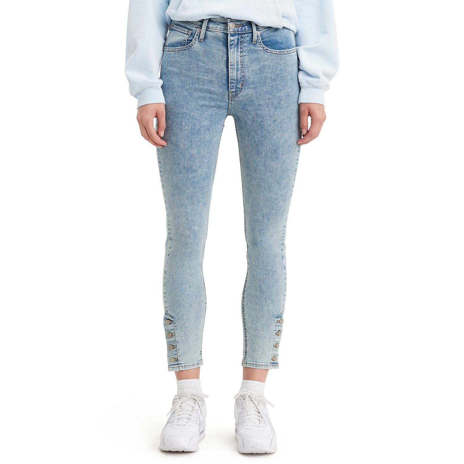 stonewash denim skirt