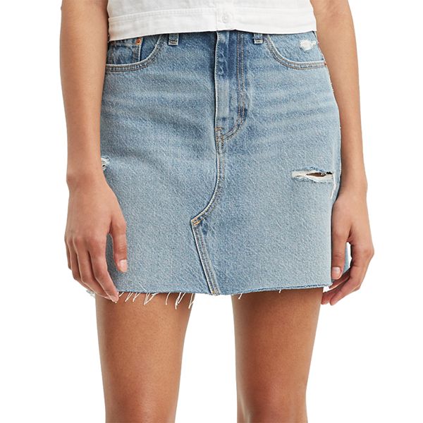 Women's Levi's® High Rise Frayed Jean Skirt