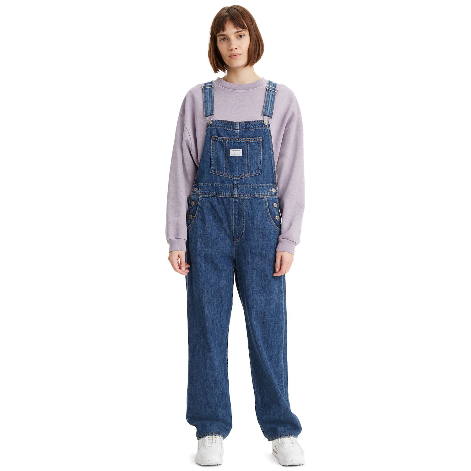 levis denim overalls womens