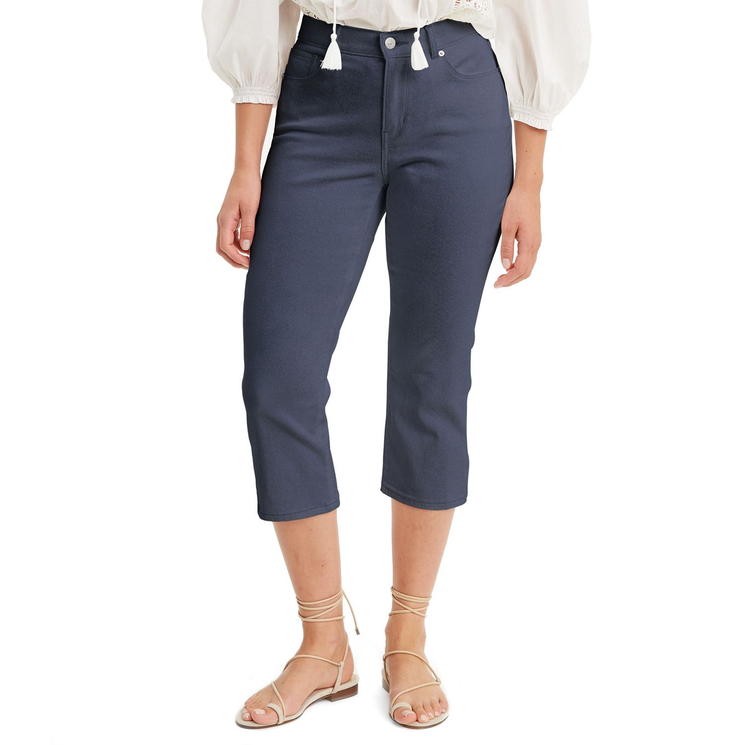 womens levi denim capris