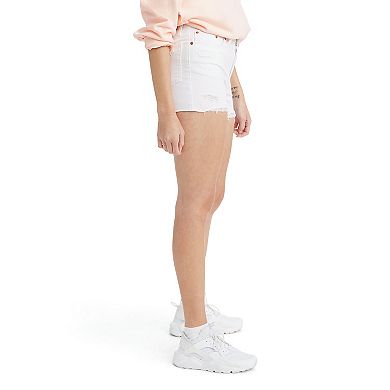 Women's Levi's® High-Rise Frayed Jean Shorts