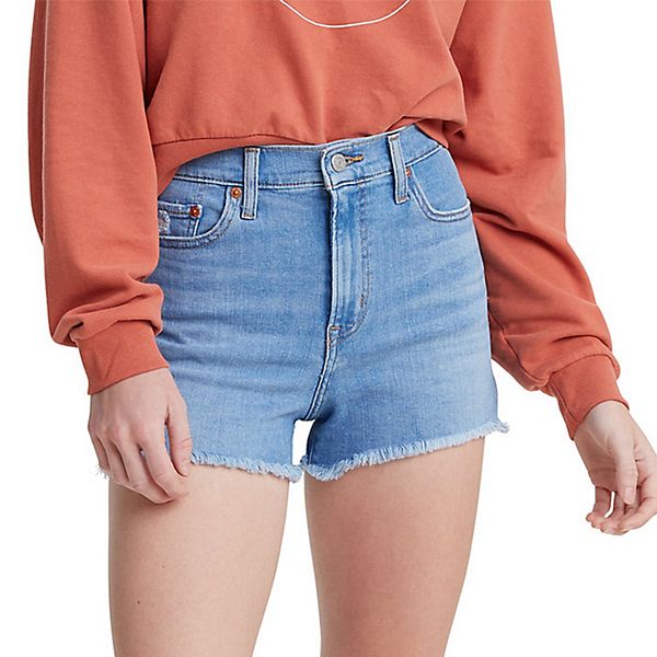 Women's Levi's® High Rise Frayed Hem Jean Shorts
