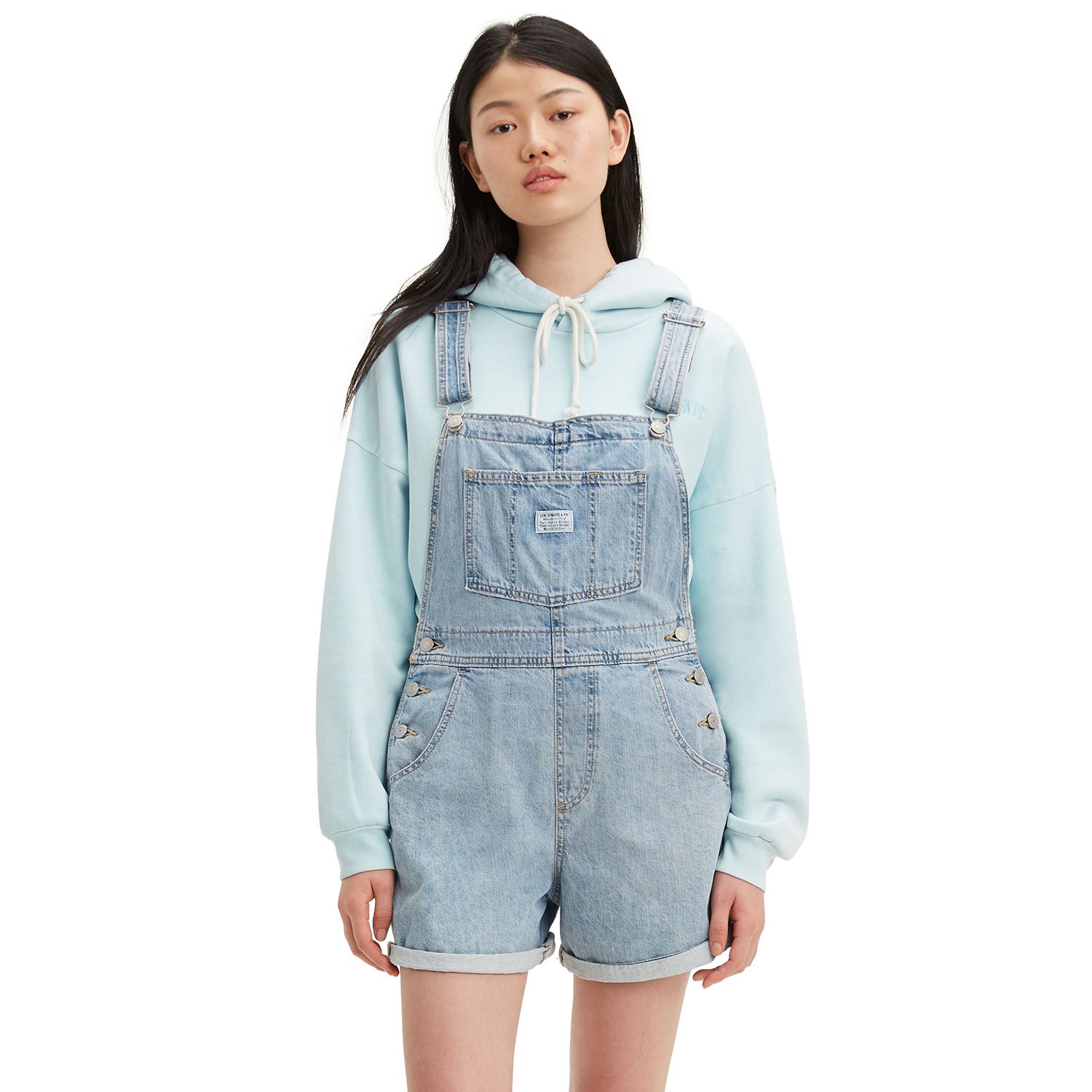 vintage levi overall shorts