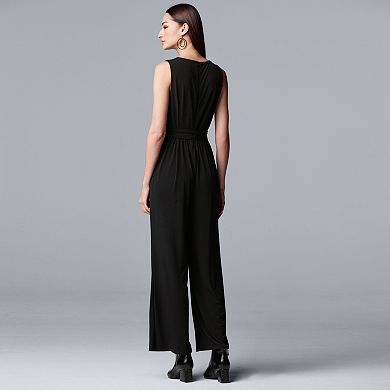 Women's Simply Vera Vera Wang Sleeveless Wrap Jumpsuit