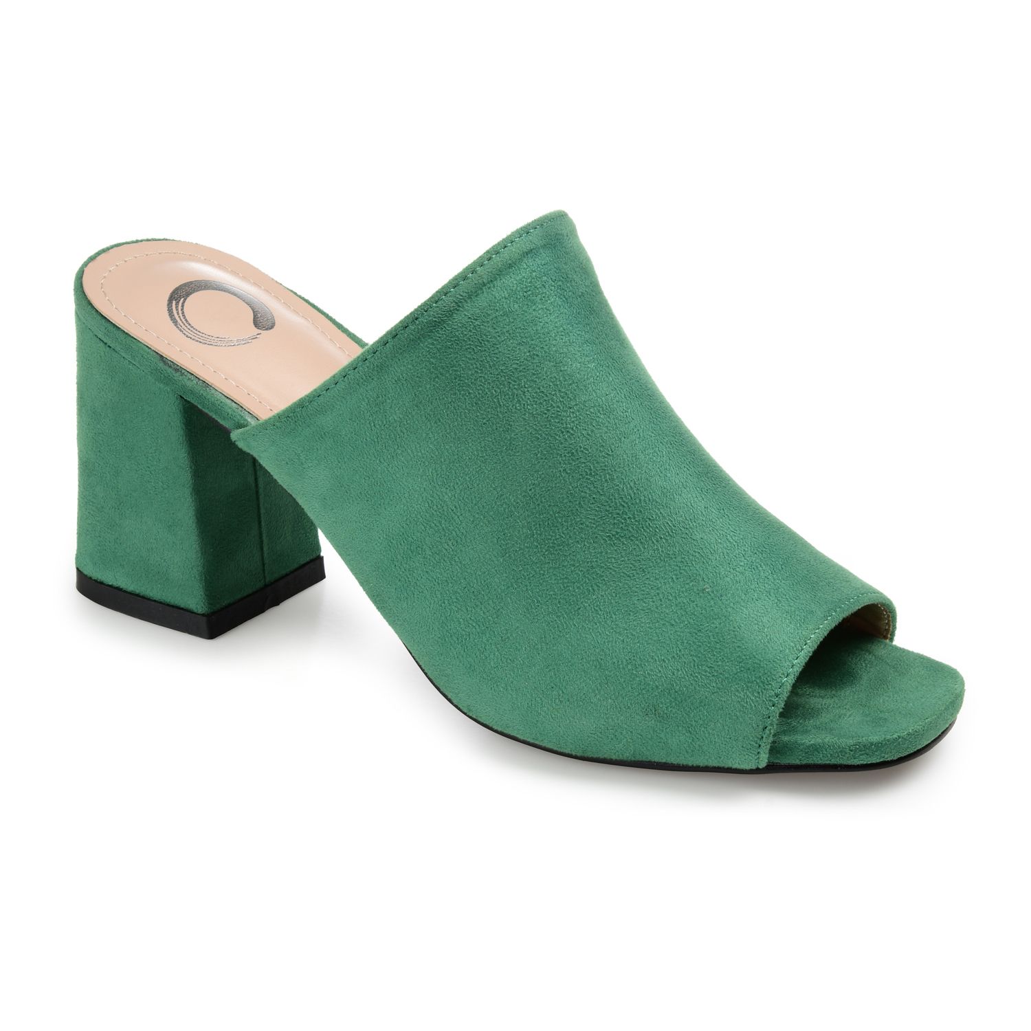 teal block heel shoes