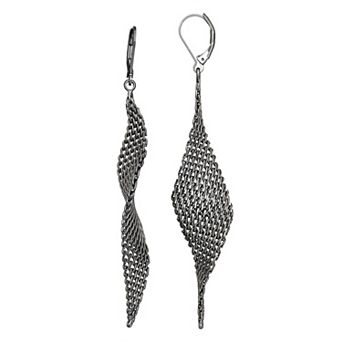 Simply Vera Vera Wang Chainmail Twisted Drop Earrings