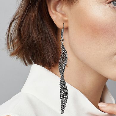 Simply Vera Vera Wang Chainmail Twisted Drop Earrings