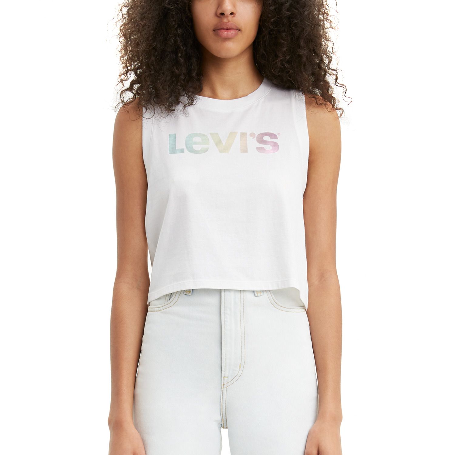 levi's graphic crop tank