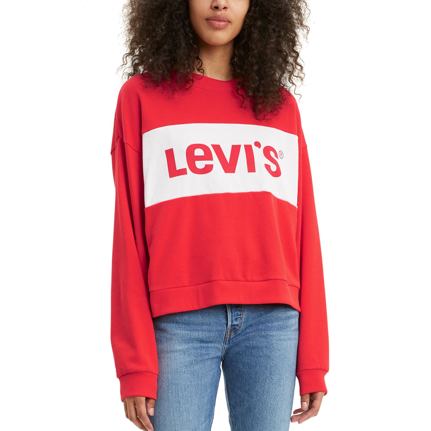 levis colorblock crewneck