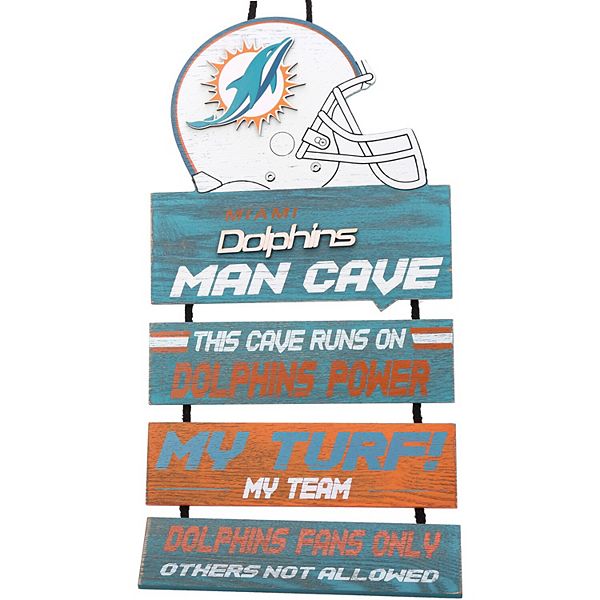 Miami Dolphins Team Man Cave Sign