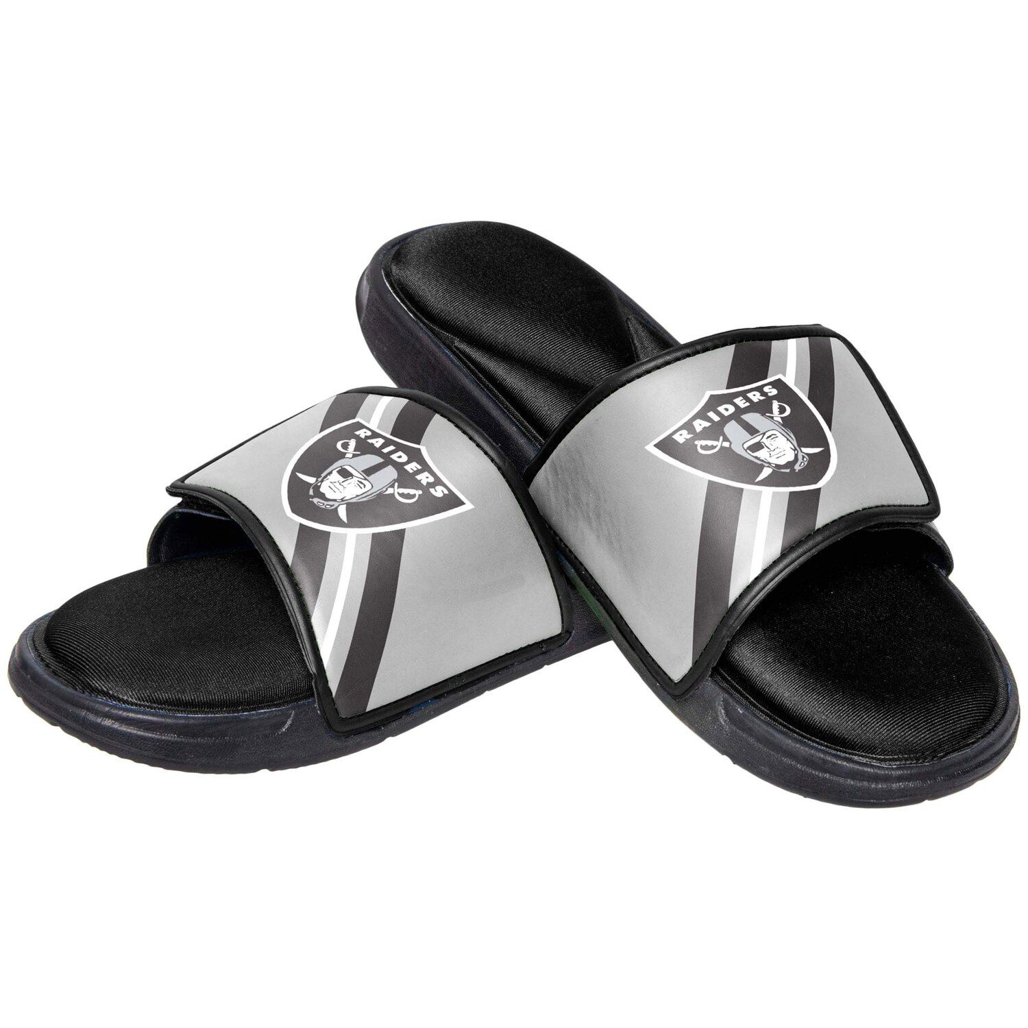 Nike Men's Off Court NFL Las Vegas Raiders Slides Black