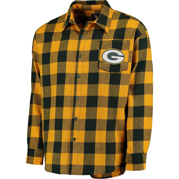 NFL Flannel Green Bay Packers Green/Yellow Fabric