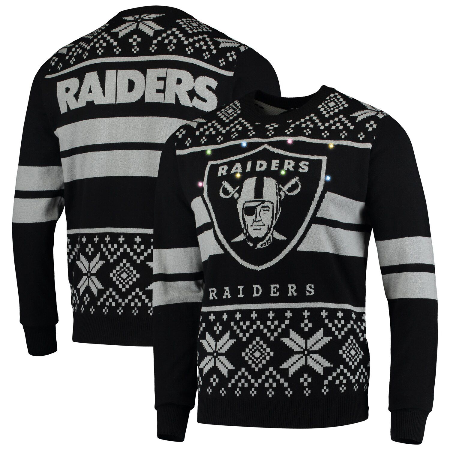 raiders zip up sweater