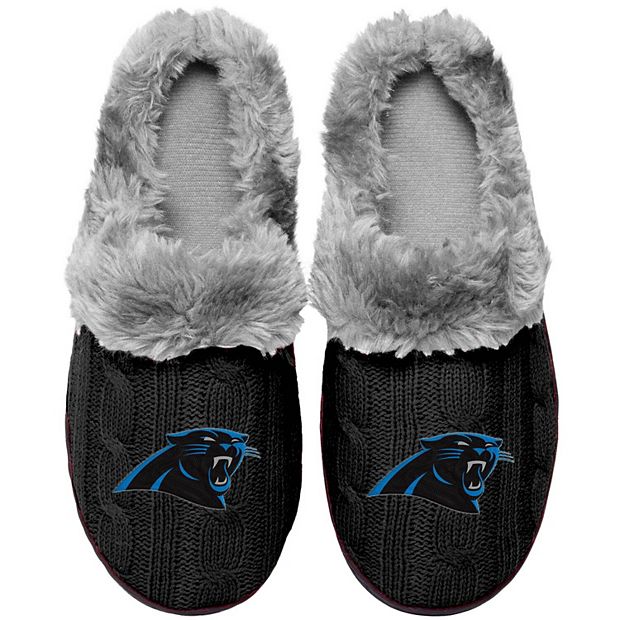 Lids Carolina Panthers FOCO Youth Scuff Wordmark Slide Slippers